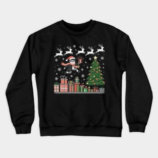 Baby Santa at Christmas vacation Crewneck Sweatshirt